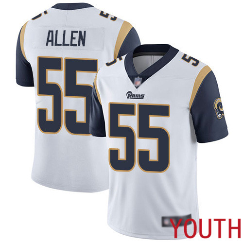 Los Angeles Rams Limited White Youth Brian Allen Road Jersey NFL Football #55 Vapor Untouchable->los angeles rams->NFL Jersey